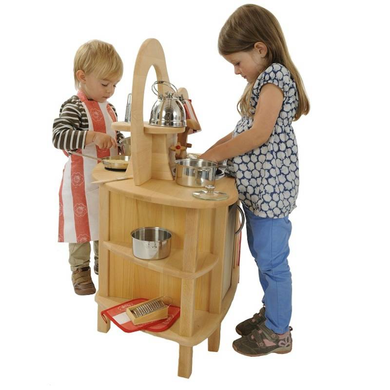 Hochwertige & robuste Spielküche - doppelseitig bespielbar Hochwertige & robuste Spielküche - doppelseitig bespielbar