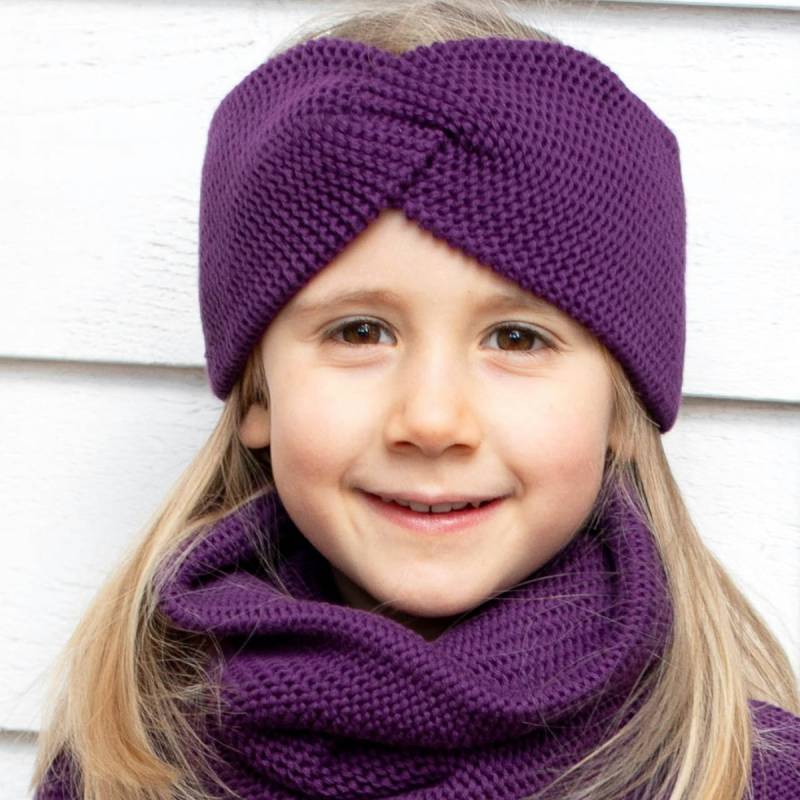 Hochwertiges Strickstirnband lila 50/52 Hochwertiges Strickstirnband lila 50/52