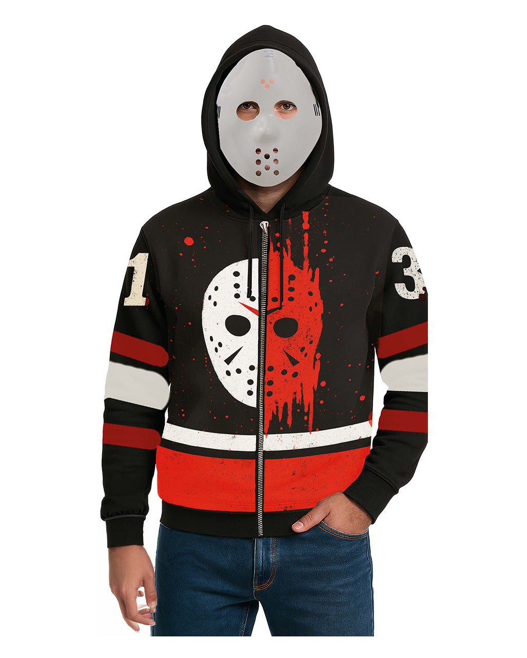 Hockey Killer Hoodie für Herren mit Maske
