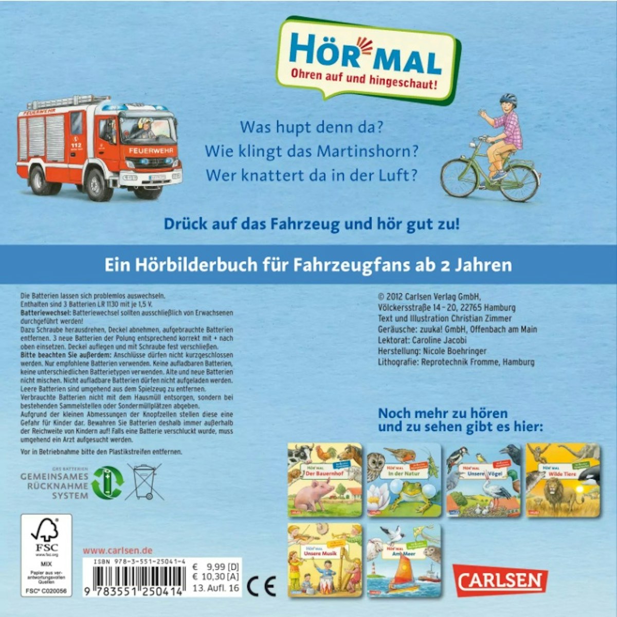 Hör mal die Feuerwehr ab 2 Jahre