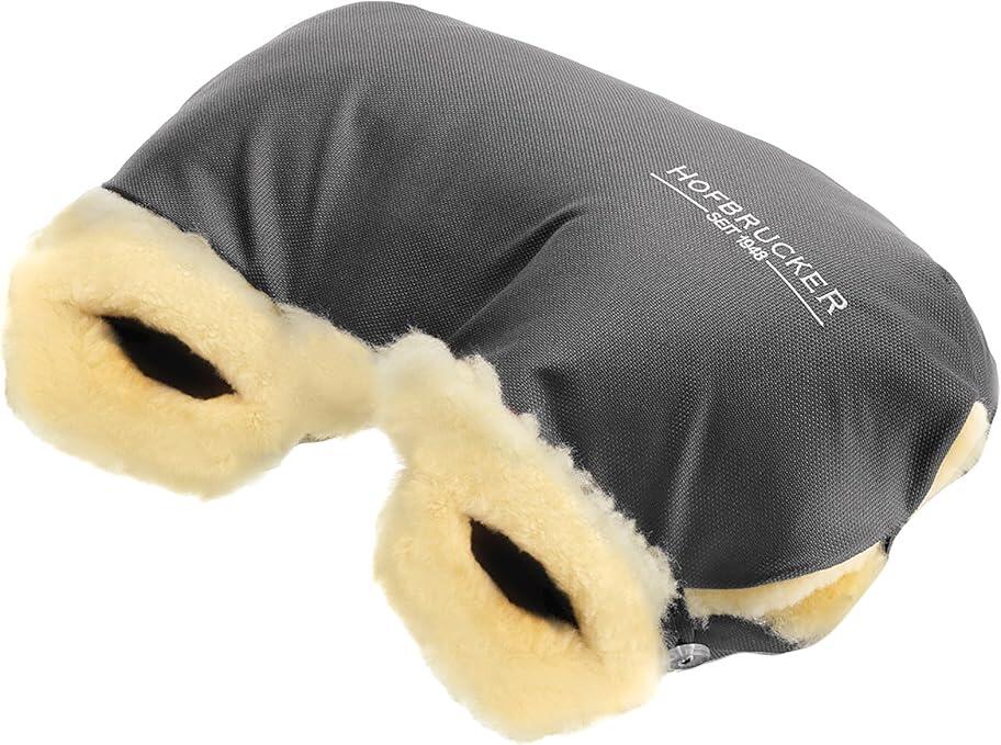 Hofbrucker - Handwärmer Lammfell grau, für Kinderwagen
