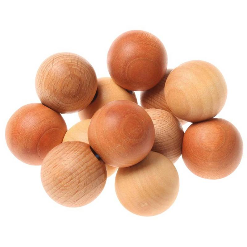 Holz Babyspielzeug Kugelgreifling natur Holz Babyspielzeug Kugelgreifling natur