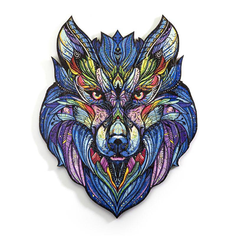 Holz-Puzzle "Wolf" in Holzbox 200 Teile, 23,2 x 30 cm