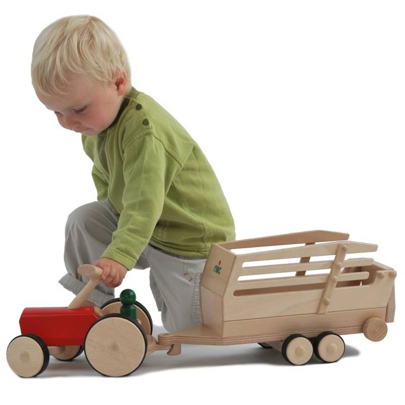 Holz Traktor creamobil - rot Holz Traktor creamobil - rot