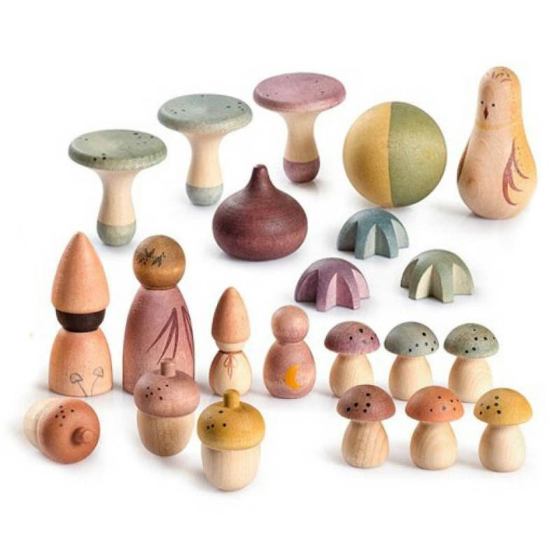 Holzfiguren Set 22 Teile Moonlight Tale Holzfiguren Set 22 Teile Moonlight Tale