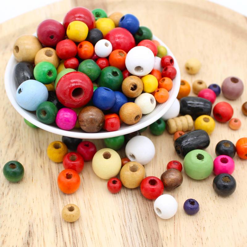 Holzperlen-Mix 40g - B-Ware - SALE
