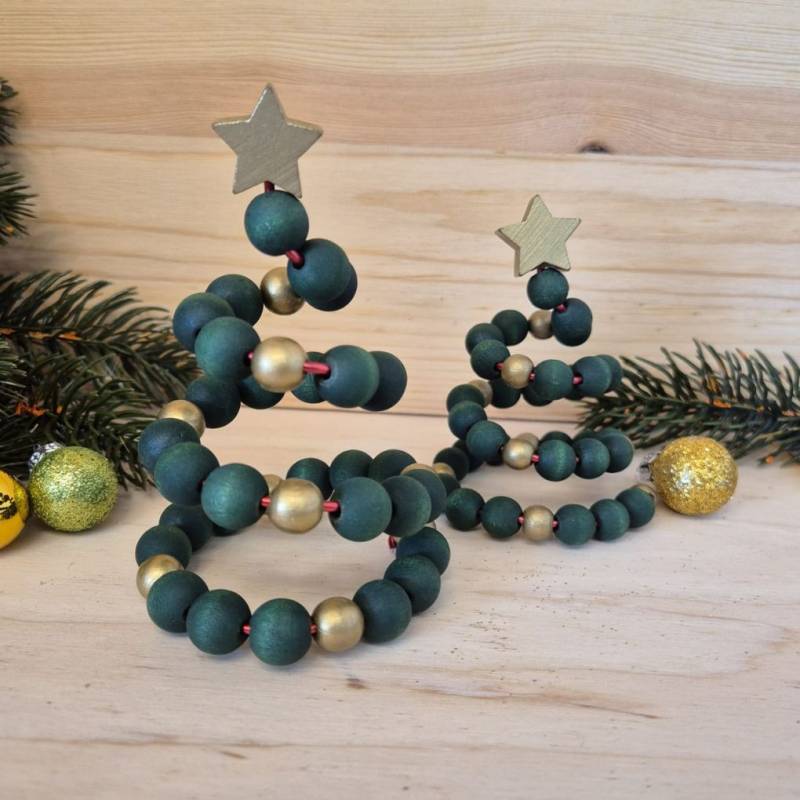 Holzperlen Weihnachtsbäume Twist • Bastelset