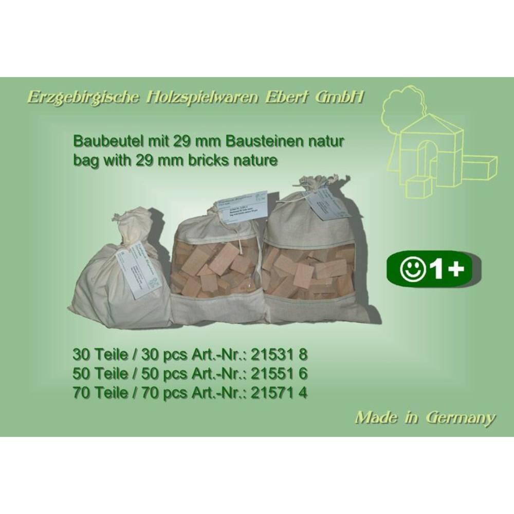 Holzspielwaren Ebert - Bausteine natur 30 Teile