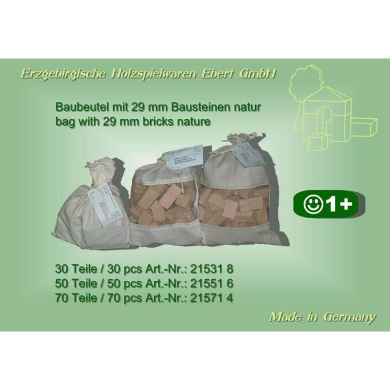Holzspielwaren Ebert - Bausteine natur 30 Teile Holzspielwaren Ebert - Bausteine natur 30 Teile
