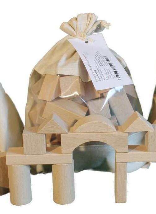Holzspielwaren Ebert - Bausteine natur 50 Teile