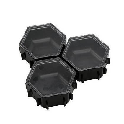 Honeycombs Ressourcenschalen Space Black 3er-Pack
