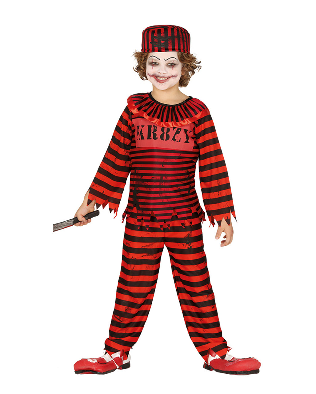 Horror Sträflings Clown Kinderkostüm