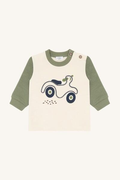 Hust & Claire - Sweatshirt Sofus Scooter light green 92 Hust & Claire - Sweatshirt Sofus Scooter light green 92