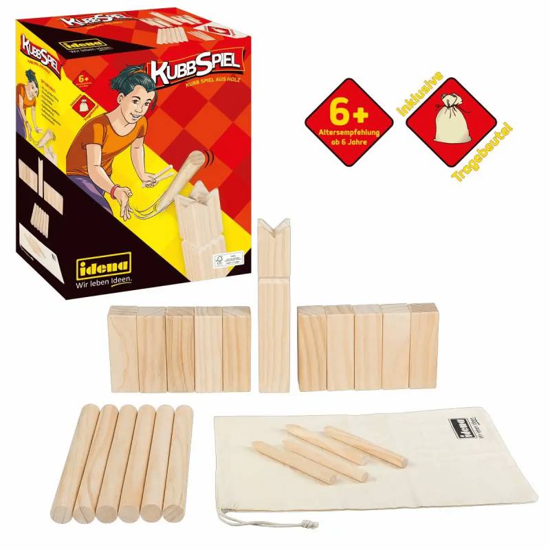 Iden - Idena Kubb Spiel 21-teilig