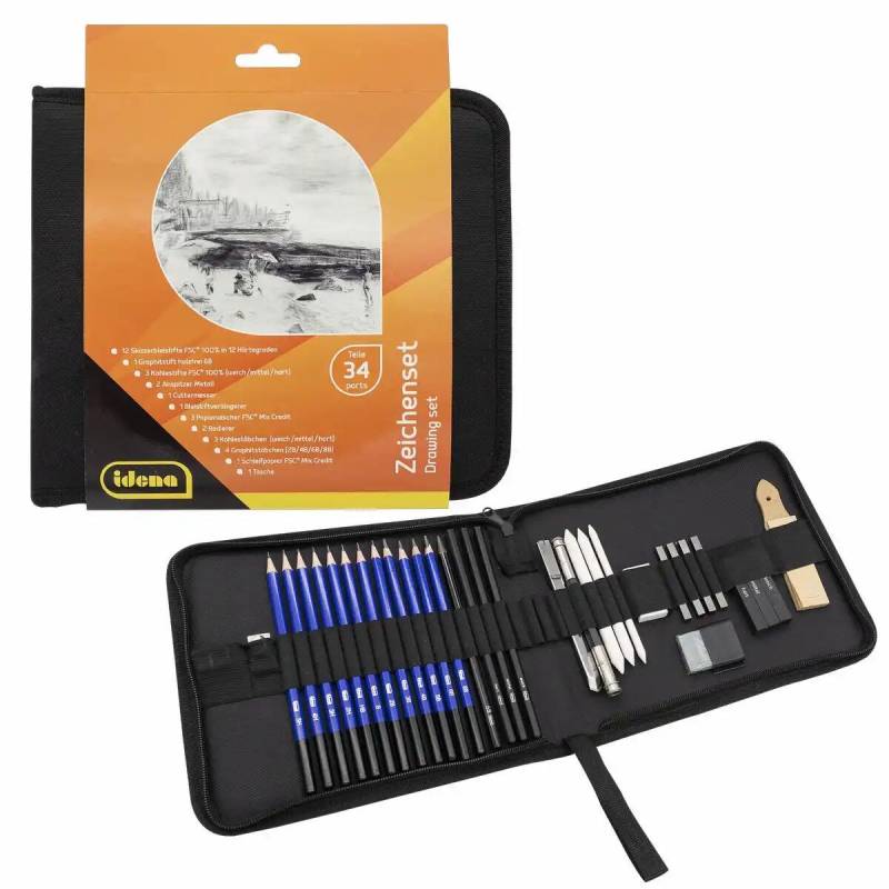 Iden - Idena Zeichenset 34 Teile