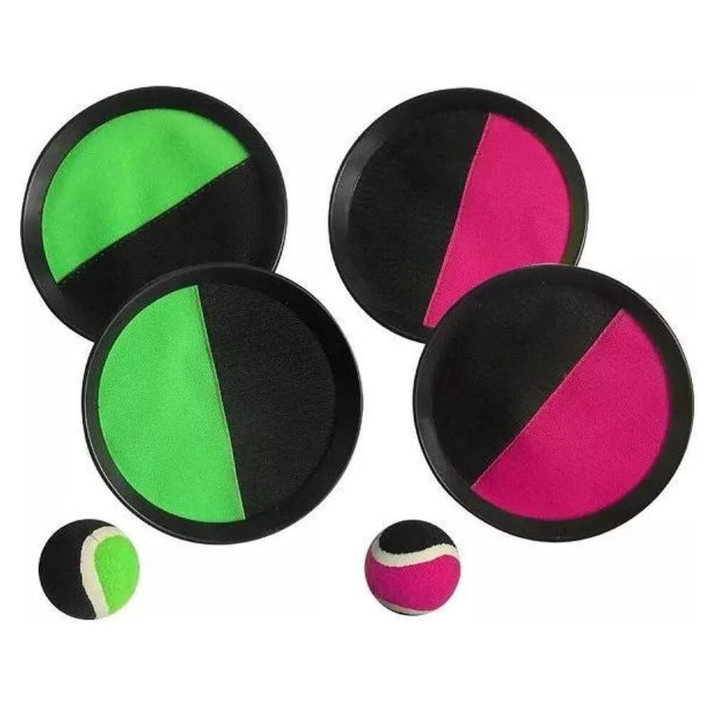Iden - Klettball Set, grün oder pink, 2 Schläger und 1 Ball Iden - Klettball Set, grün oder pink, 2 Schläger und 1 Ball