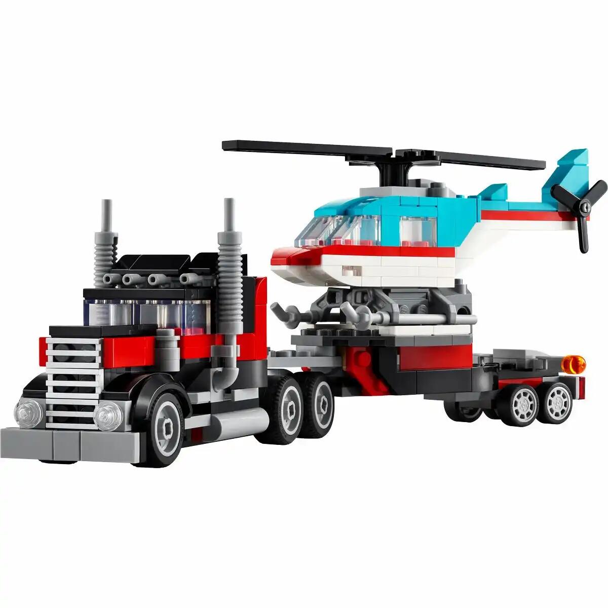Iden - LEGO CREATOR 3in1 Tieflader mit Hubschrauber
