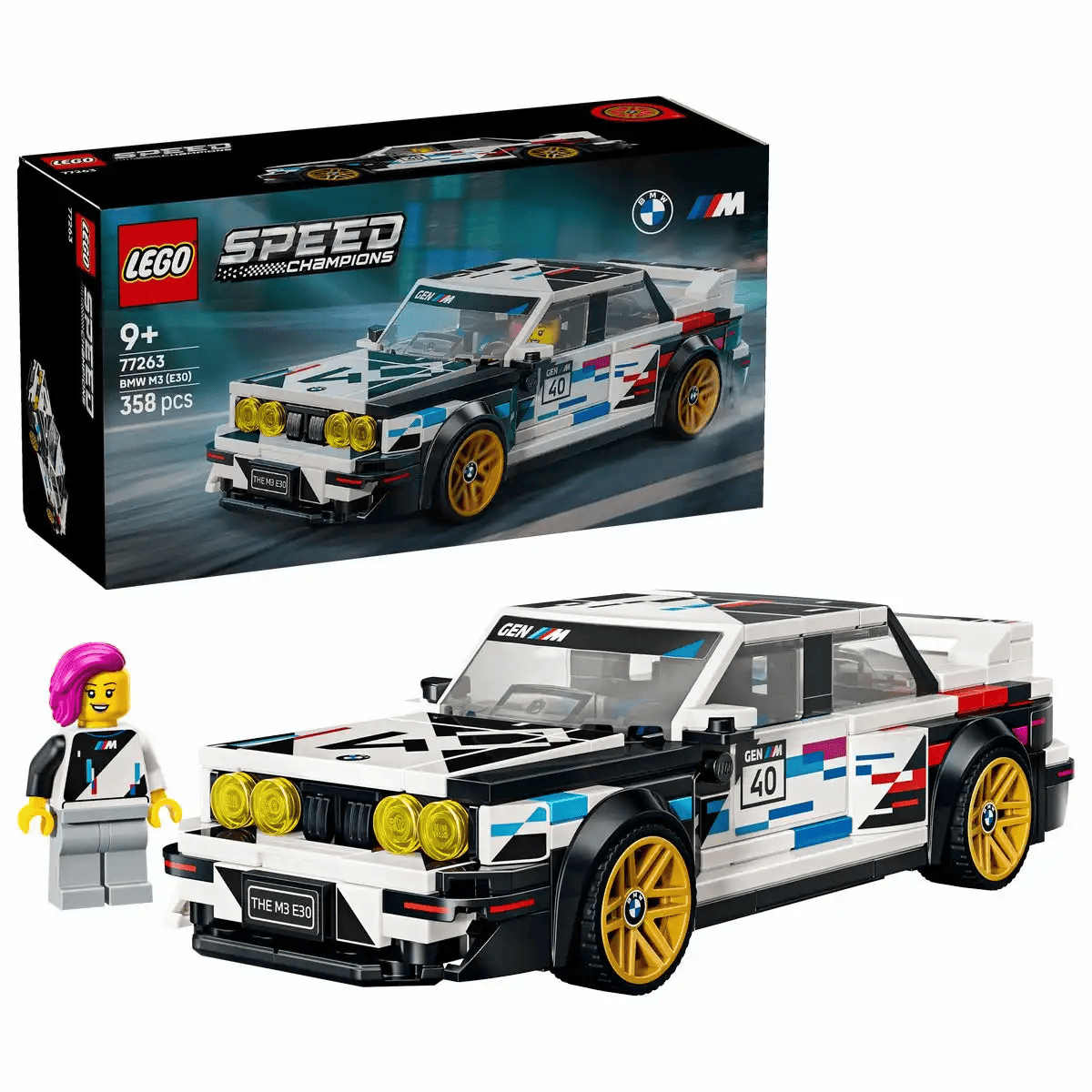 Iden - LEGO Speed Champions – BMW M3 (E30), 358 Teile