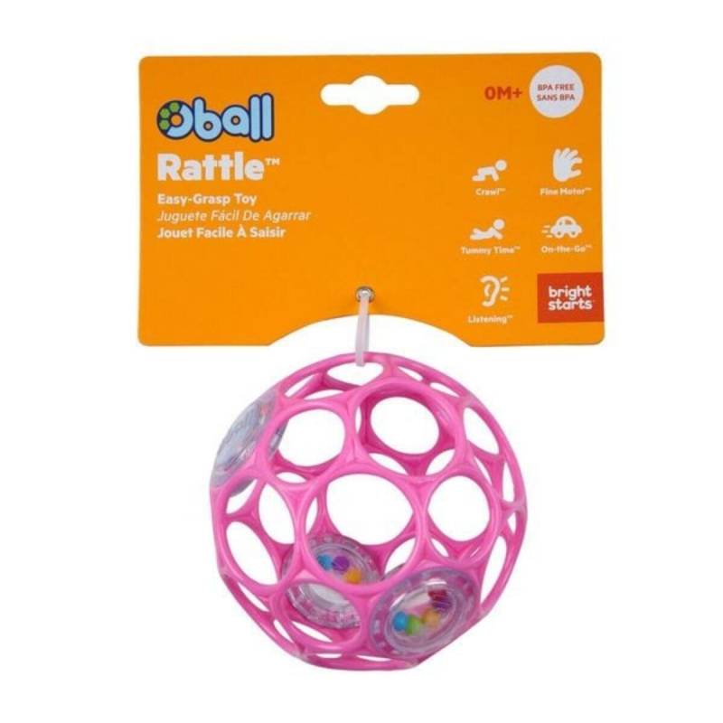 Iden - O-Ball Rattle pink