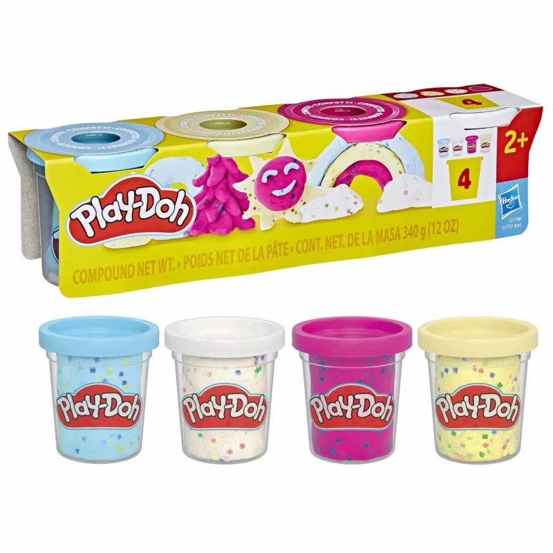 Iden - Play-Doh – Konfetti Knete, 4er-Pack Iden - Play-Doh – Konfetti Knete, 4er-Pack