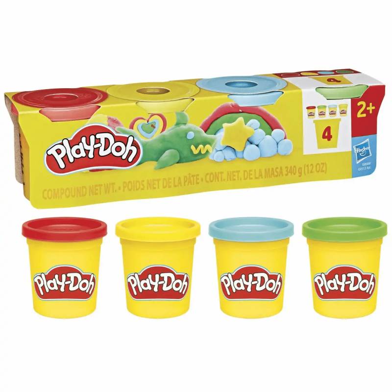Iden - Play-Doh Spielknete 4er Set klassische Farben