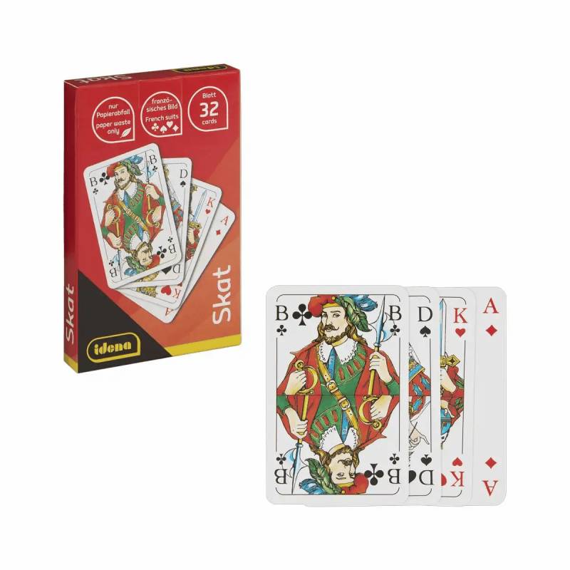 Iden - Spielkarten Skat – Französisches Bild, 32 Blatt
