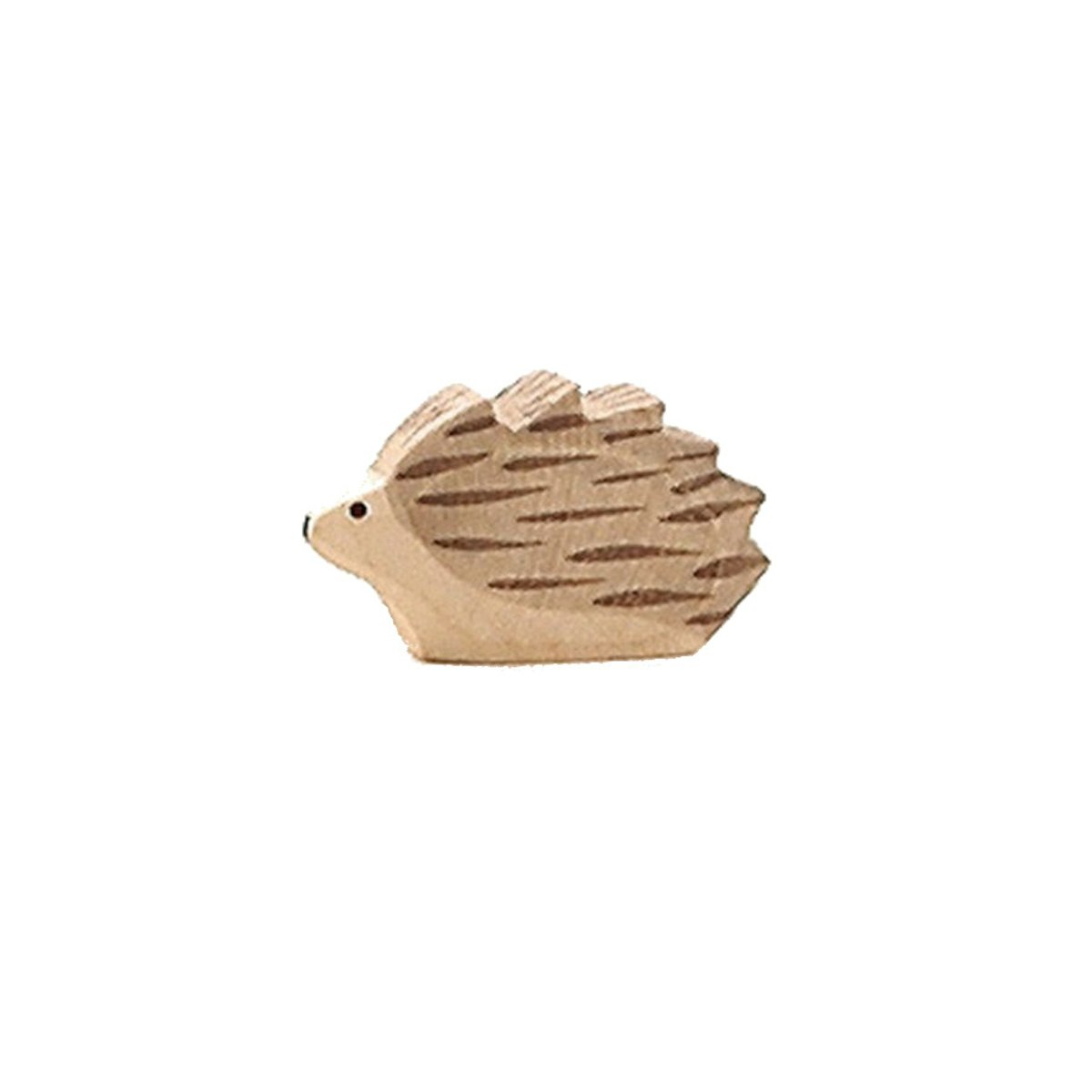 Igel klein handbemalt Holzfigur 2 cm hoch