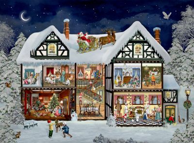 Im Adventshaus, A3-Wand-Adventskalender (Behr)