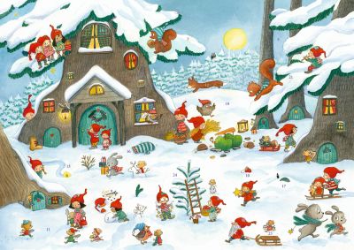 Im Wichtel-Wimmelwald, Sticker-Adventskalender