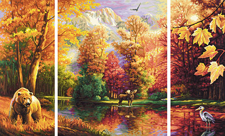 Indian Summer - Triptychon