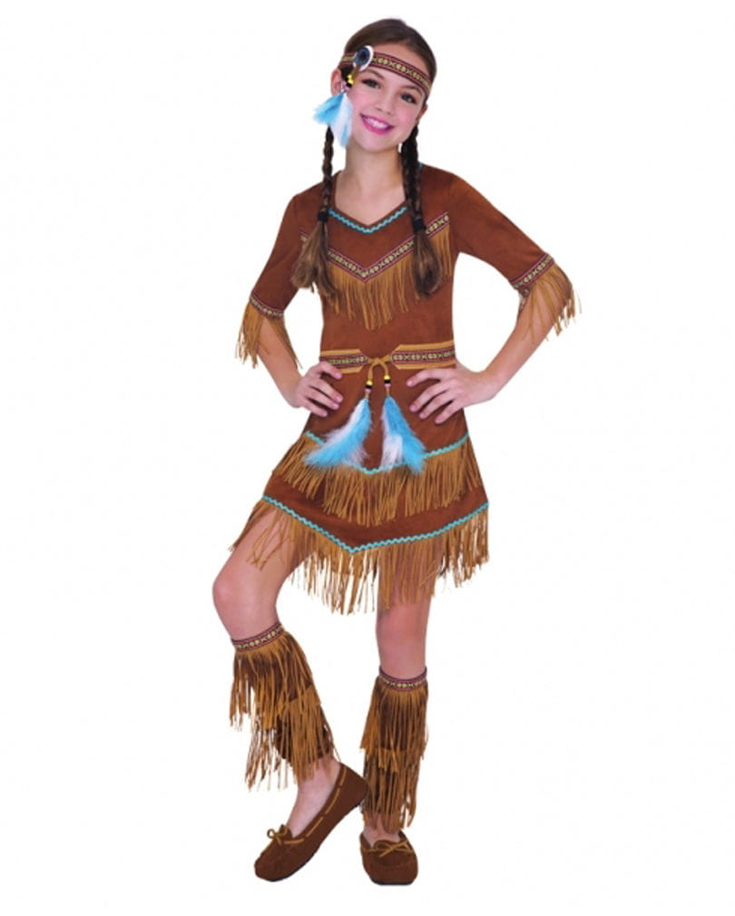 Indianer Mädchenkostüm S