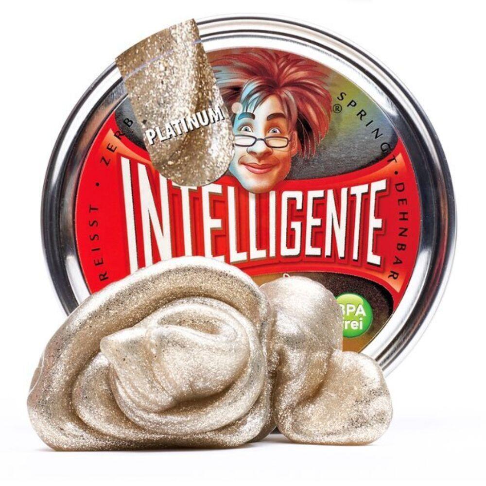 Intelligente Knete Medium Platinum mit Glitzer Effekt