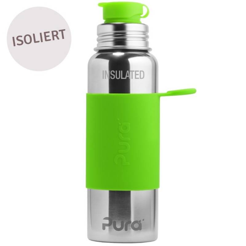 Isolierte Edelstahl Trinkflasche 650 ml grün Isolierte Edelstahl Trinkflasche 650 ml grün