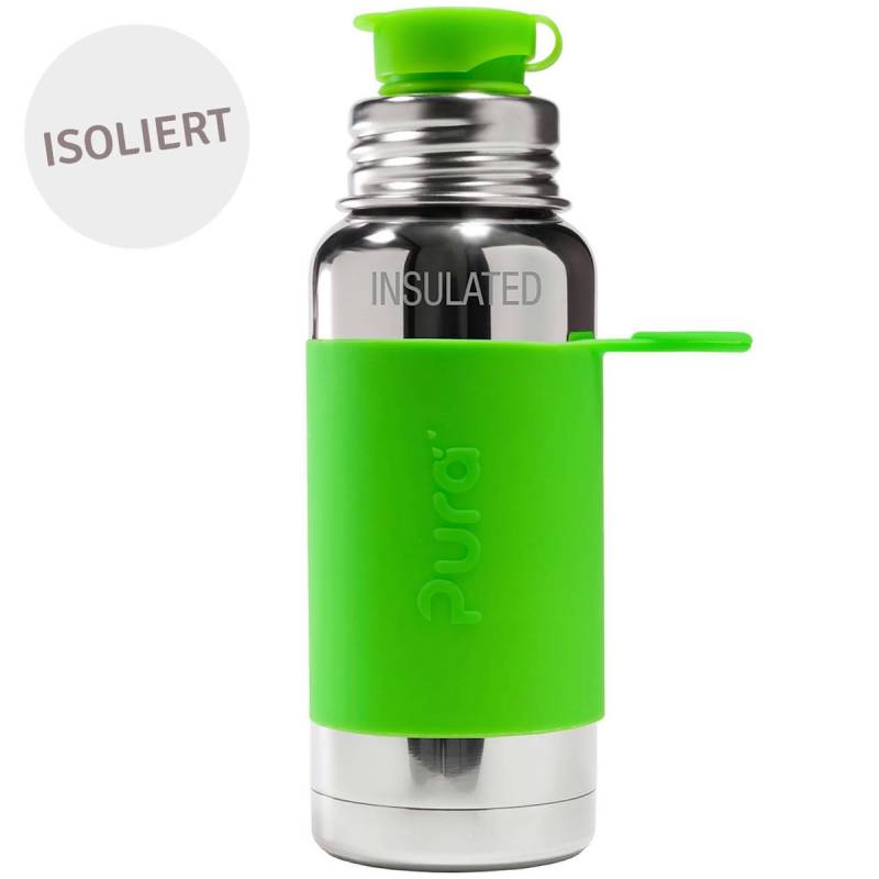 Isolierte Trinkflasche Sportverschluss grün 475ml