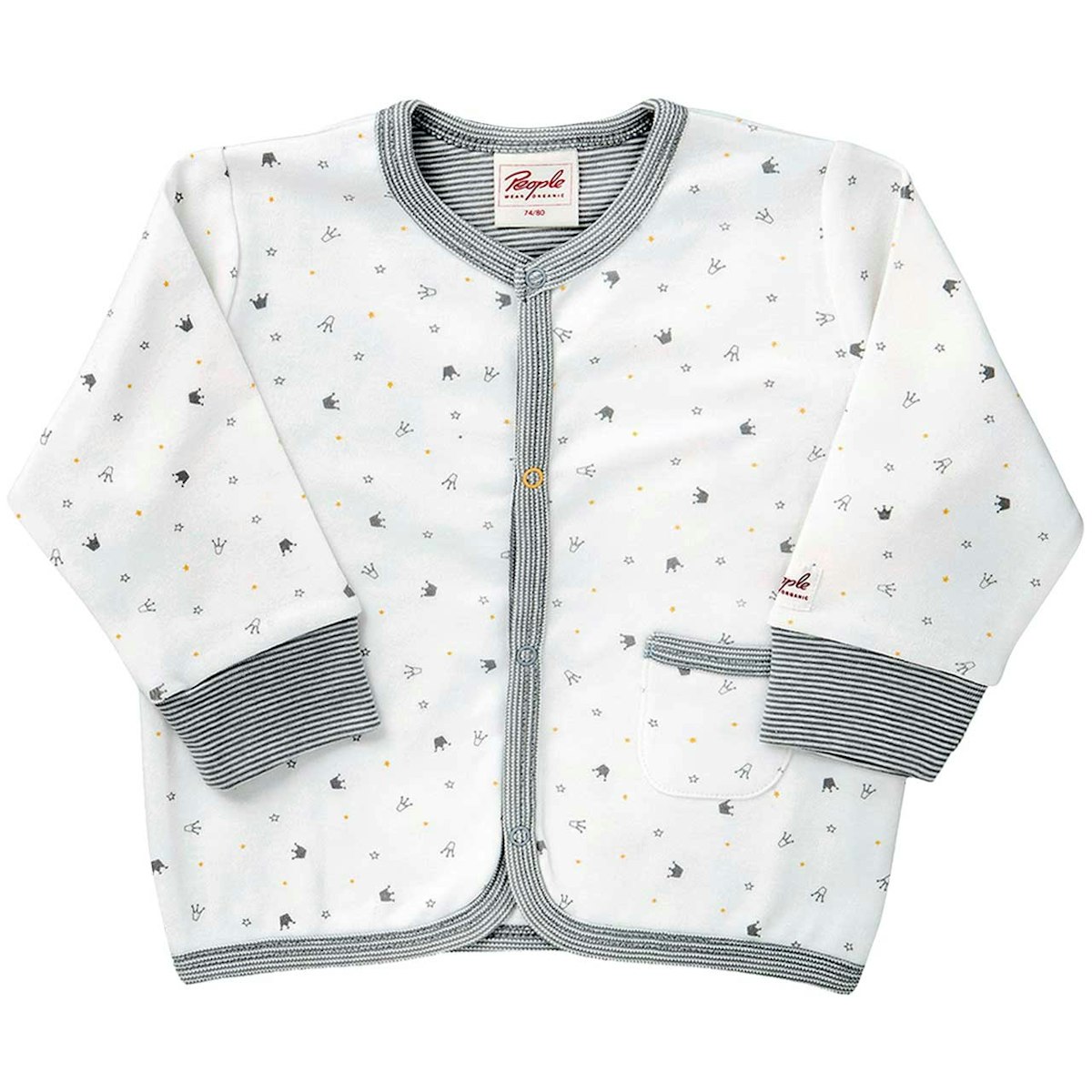 Jacke Kronen mit Bündchen 62/68