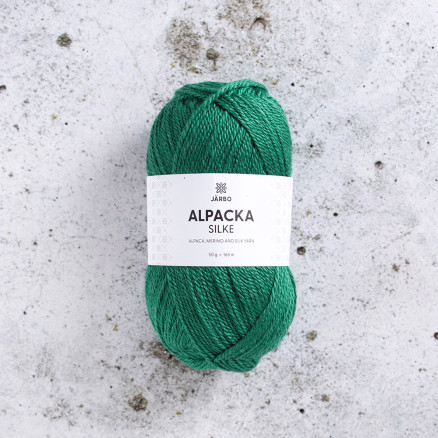 Järbo Alpaka-Seidengarn 508 Green Dynasty von Svarta Fåret