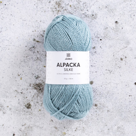 Järbo Alpaka-Seidengarn 509 Himmelblau von Svarta Fåret