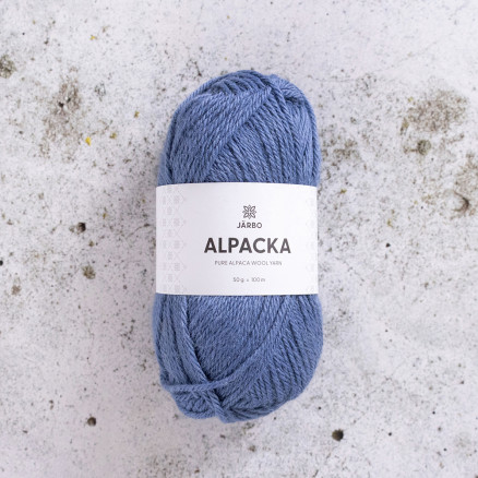 Järbo Alpakagarn 310 Blau Schiefer von Svarta Fåret