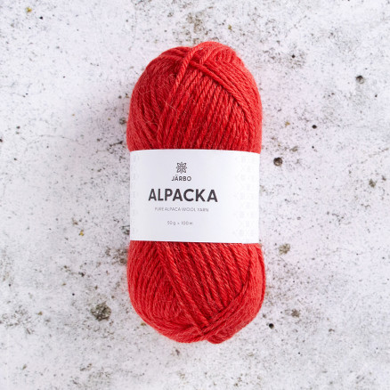 Järbo Alpakagarn 321 Red Chilli von Svarta Fåret