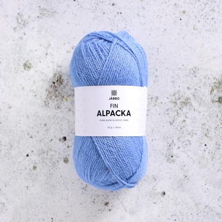 Järbo Feines Alpaka-Garn 158 Meeresblau von Svarta Fåret