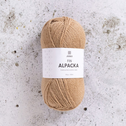 Järbo Feines Alpakagarn 151 Beige Sepia von Svarta Fåret