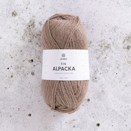 Järbo Feines Alpakagarn 156 Beige Latte von Svarta Fåret