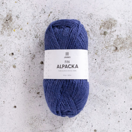 Järbo Feines Alpakagarn 159 Marineblau von Svarta Fåret