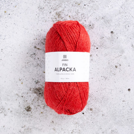 Järbo Feines Alpakagarn 171 Red Chilli von Svarta Fåret