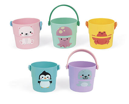 Janod - Bade/Stapel-Eimer 5 Stck.