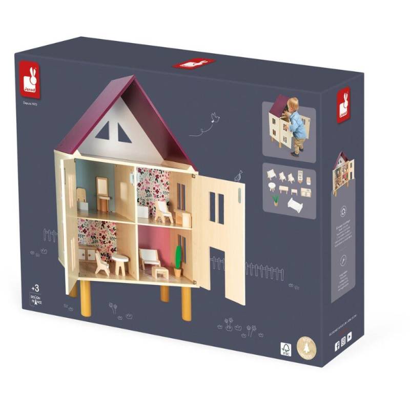 Janod - Puppenhaus m.Möbeln Twist Janod - Puppenhaus m.Möbeln Twist