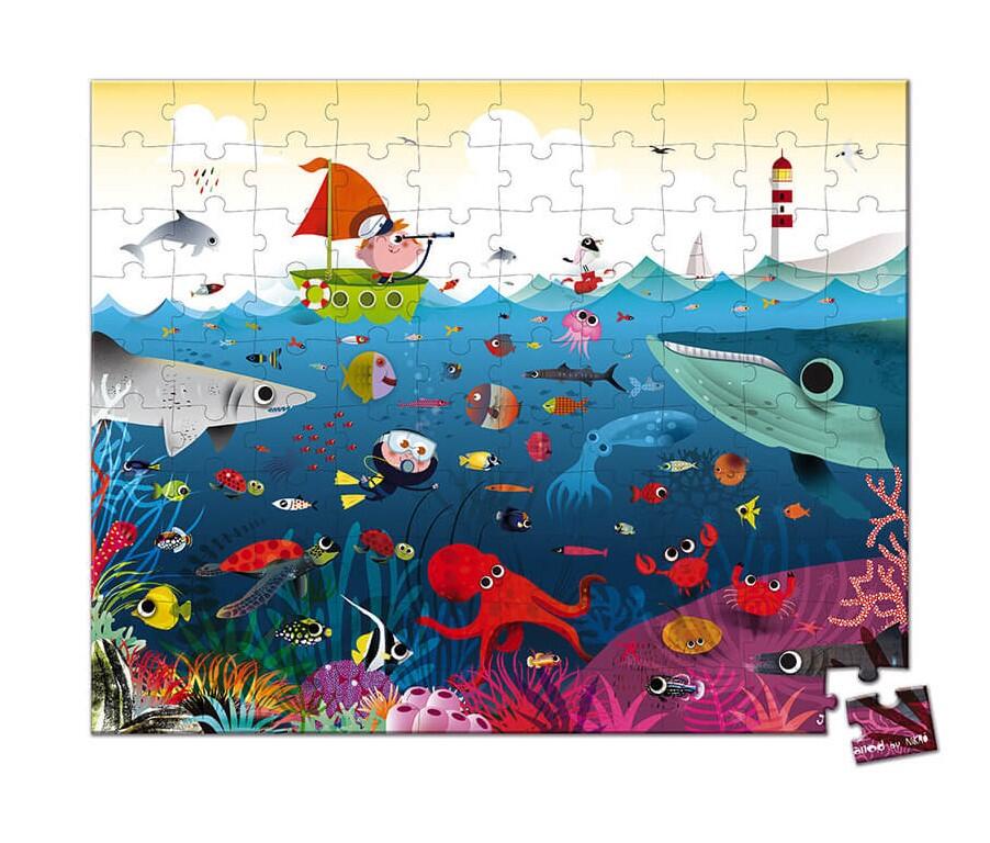 Janod - Puzzle Unter Wasser 100 Teile