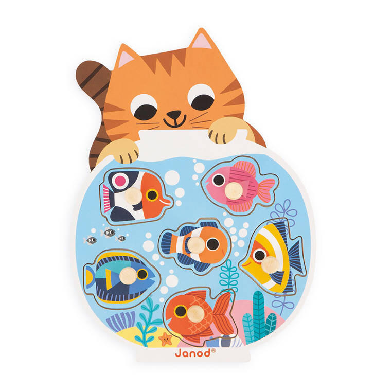 Janod - Steckpuzzle Aquarium
