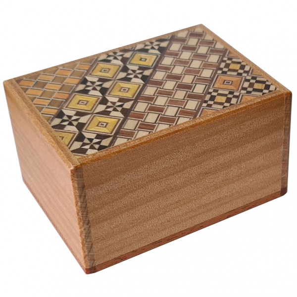 Japanische Trickbox Himitsu Bako 3 Sun Large 12 Steps Yosegi / Natural