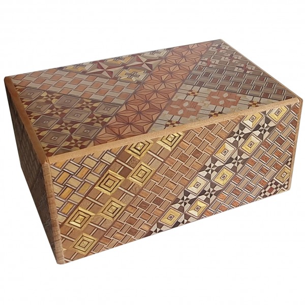 Japanische Trickbox Himitsu Bako 5 Sun 27 Steps Yosegi